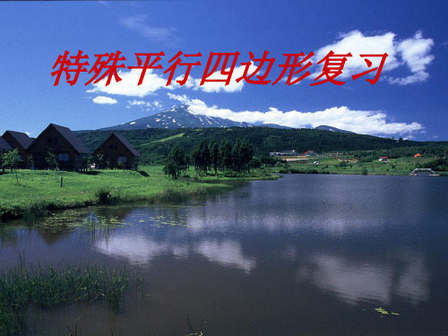 第五章 特殊平行四边形总复习