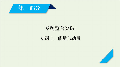 2020高考物理二轮复习600分冲刺专题二能量与动量第5讲功功率动能定理课件