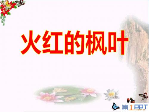 《火红的枫叶》 精品PPT课件3(共19张)