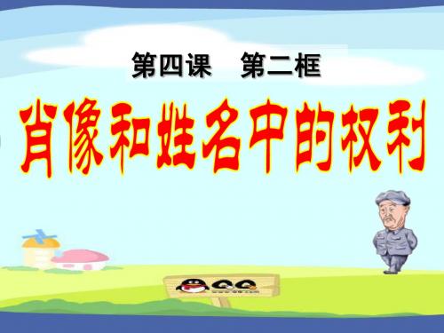 《肖像和姓名中的权利》教学课件