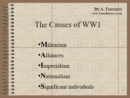 一战的起因【英文】 The Causes of WW1