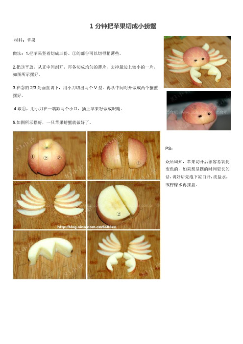 几种常见水果的拼盘