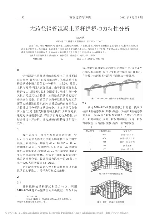 13-大跨径钢管混凝土系杆拱桥动力特性分析