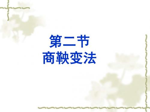 第二、三节商鞅变法和成果、影响
