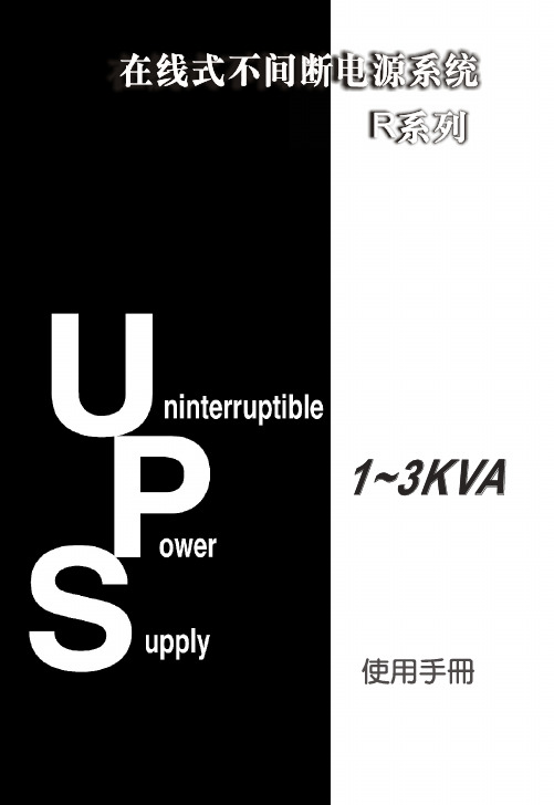 中达电通 R系列 UPS 说明书