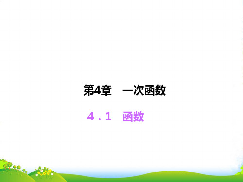 北师大版八年级数学上册《函数》课件