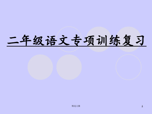 部编二年级语文上册复习资料-句子练习精选演示课件.ppt