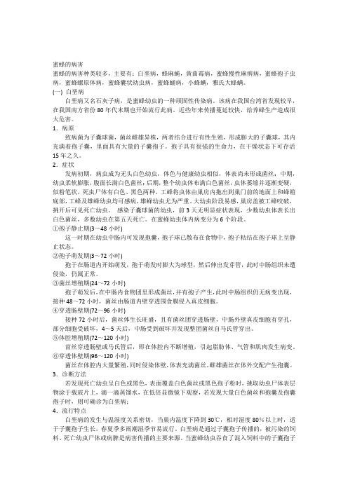 蜜蜂的病害