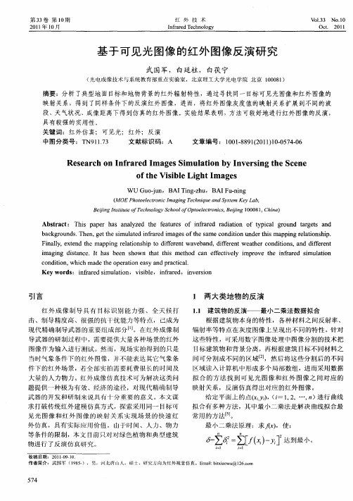 基于可见光图像的红外图像反演研究