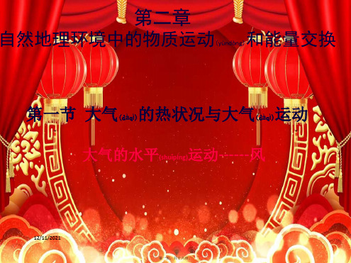 高中地理 第二章 地球上的大气 2.1.2 大气的水平运动——风课件高一必修1地理课件