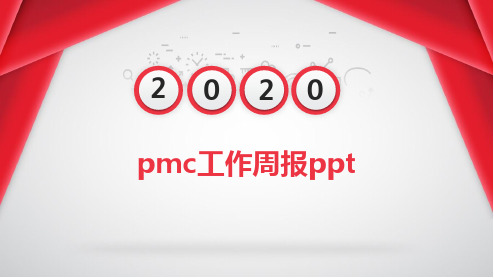 pmc工作周报ppt