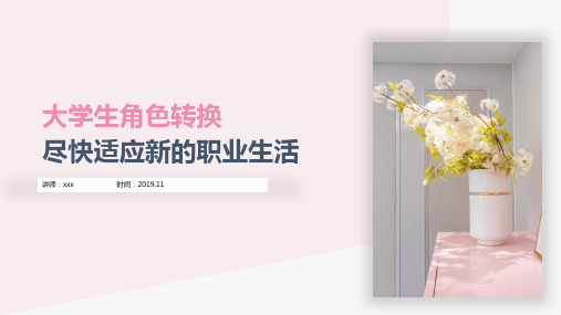 大学生角色转换员工入职培训课件