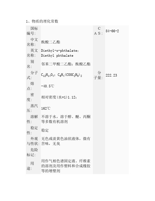 酞酸二乙酯