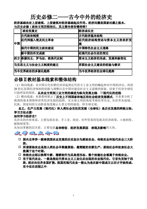 历史必修二第一单元第一课讲义及习题