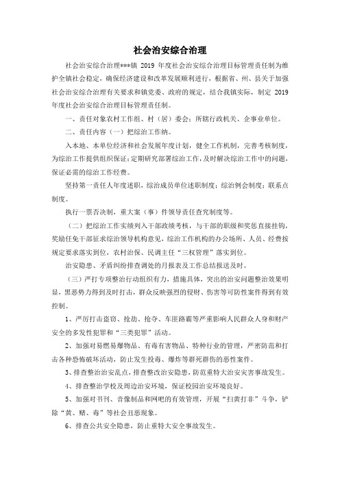 最新-社会治安综合治理 精品