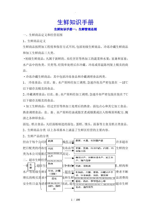 生鲜知识手册_生鲜管理总则_永辉连锁超市培训[doc107]