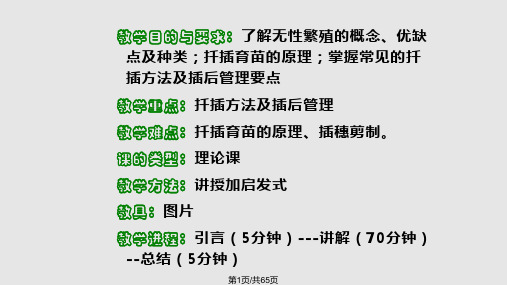 扦插繁殖PPT课件