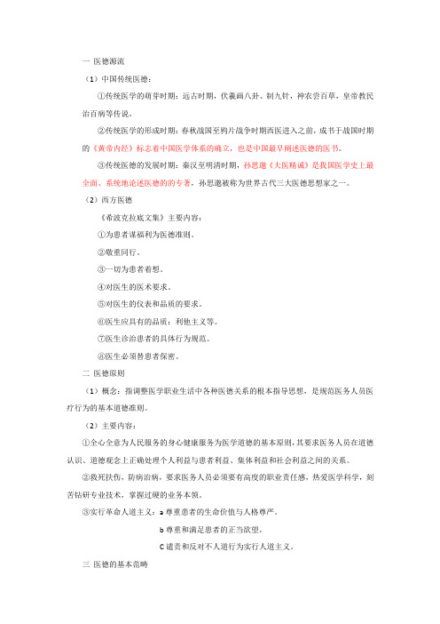 医学伦理学重点