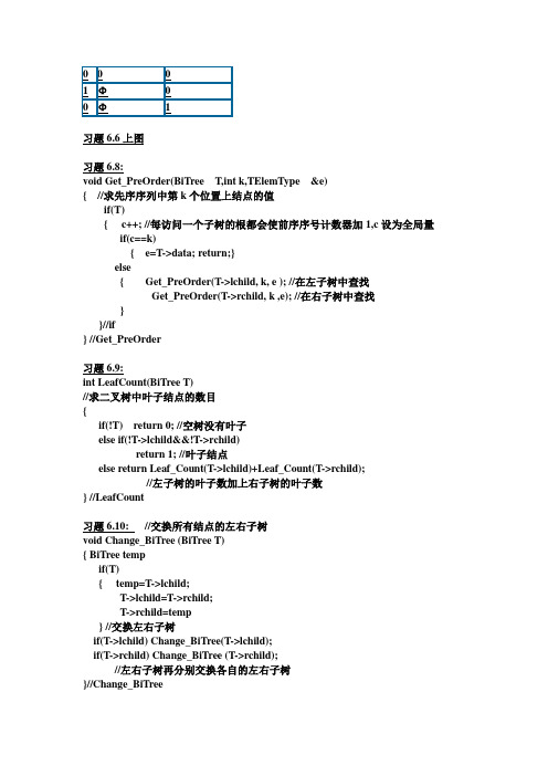 第六章-树和森林习题