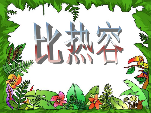 初三物理《比热容》ppt课件