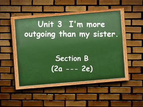 人教英语八年级上册 Unit3Section B 2a2e (共17张PPT)