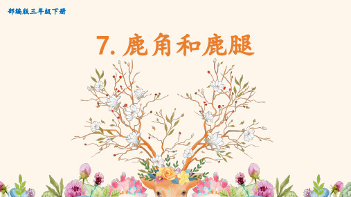 三年级下册7.鹿角和鹿腿