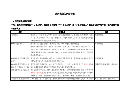 肢解发包的认定标准