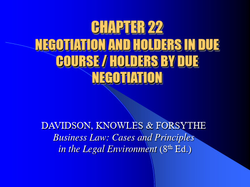 CHAPTER-22-NEGOTIATION-AND-HOLDERS-IN-DUE-COURSE--