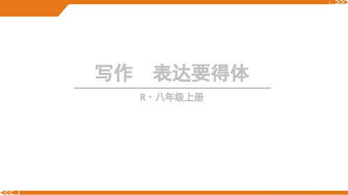 人教版语文八年级上册写作 表达要得体-课件