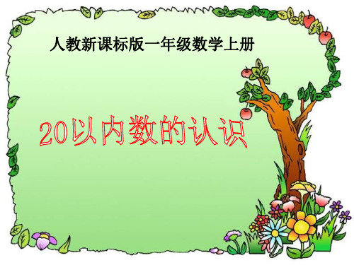 小学20以内数的认识(新人教版一年级数学)课件PPT