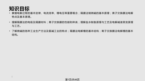 电解法生产烧碱PPT课件