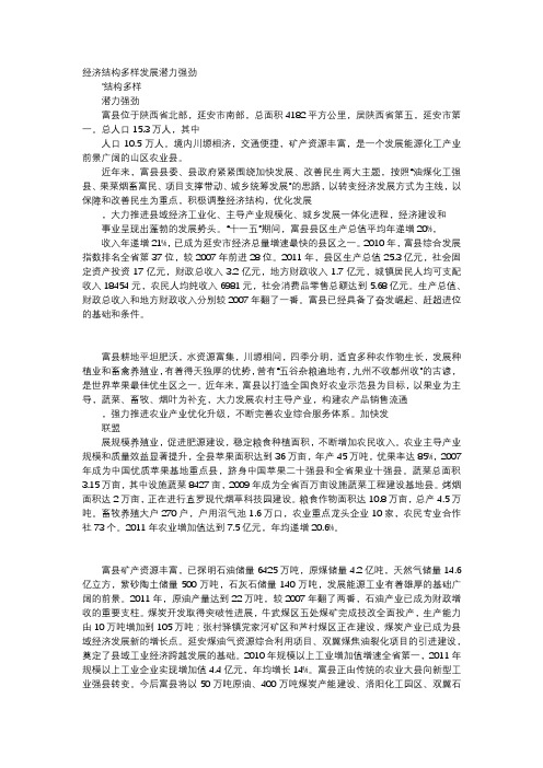 应用文-经济结构多样发展潜力强劲