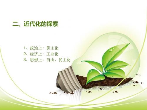 二、近代化的探索