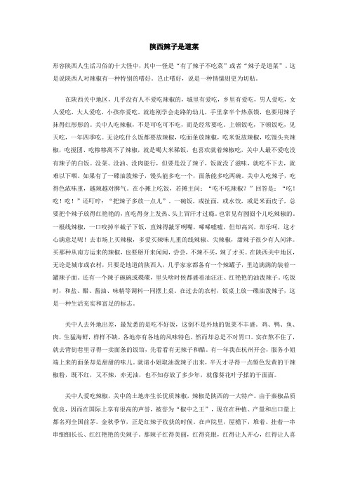 陕西辣子是道菜