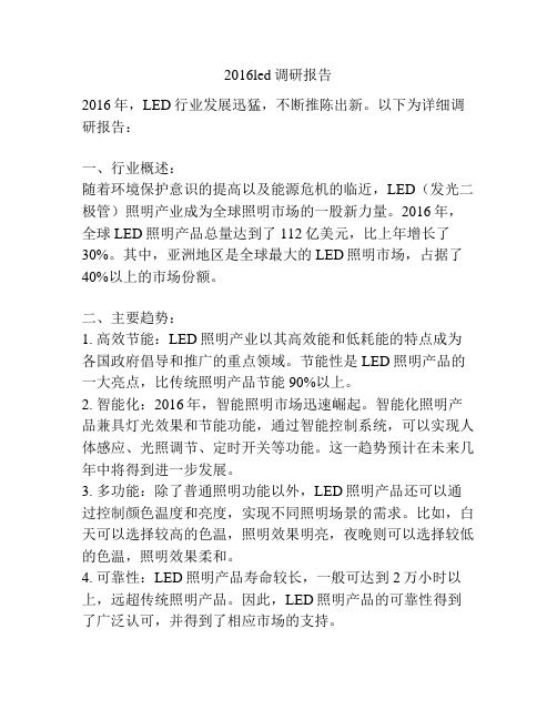2016led调研报告
