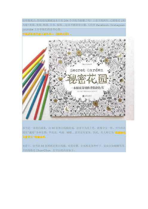 秘密花园涂色指南