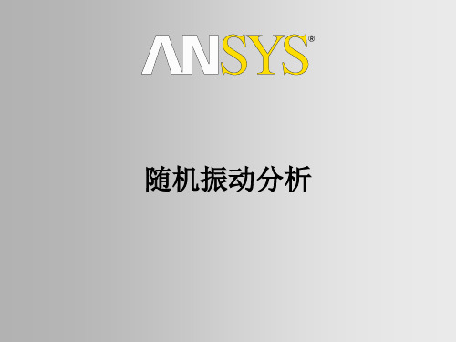17-随机振动分析