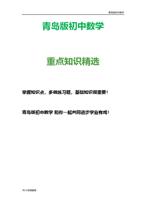 青岛版初中数学八年级下册《实数(3)》参考教案