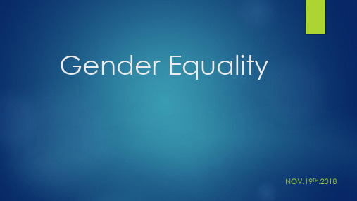 Gender Equality