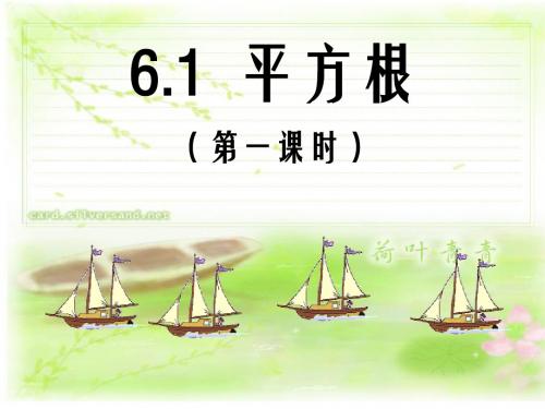 6.1平方根(1)