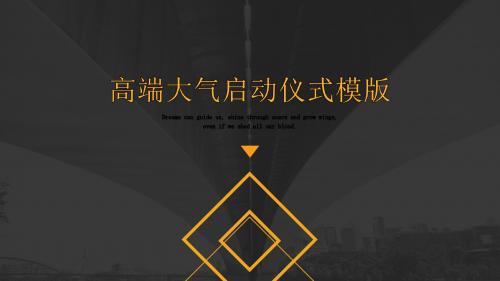 简约高端大气启动仪式汇报PPT模板