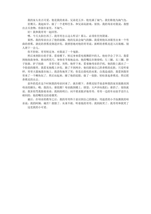 我家的“小可爱”