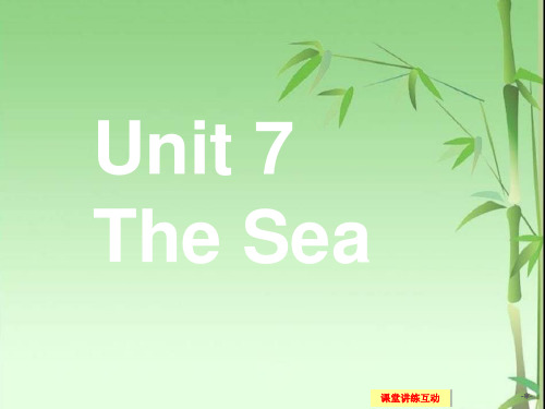 北师大版高中英语必修3 Unit 7《The sea》(Warm-up)ppt课件