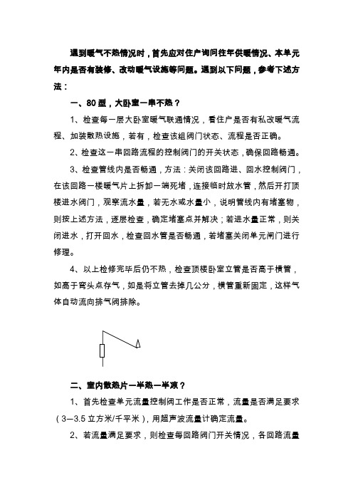 暖气不热维修指导(1)