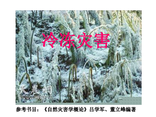 气象灾害学 冷冻灾害