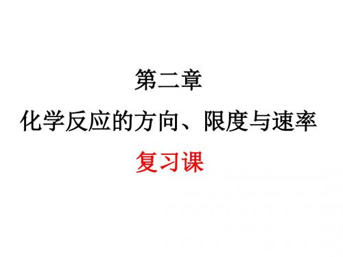 鲁科版高中化学选修四课件第二章《化学反应的方向、限度与速率》课件