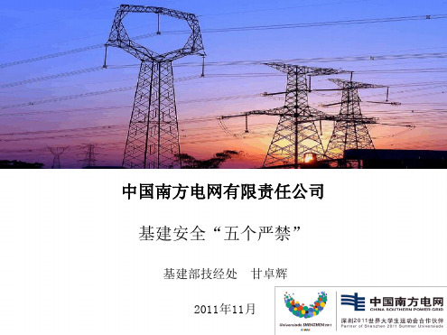 (南网)五个严禁的学习解析