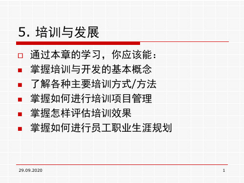 人力资源培训与发展PPT课件