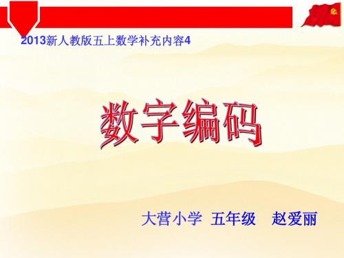 五年级数字编码