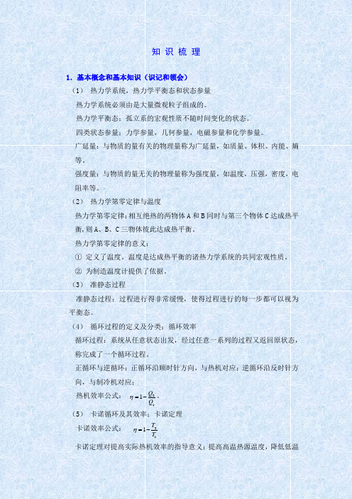 热统知识梳理